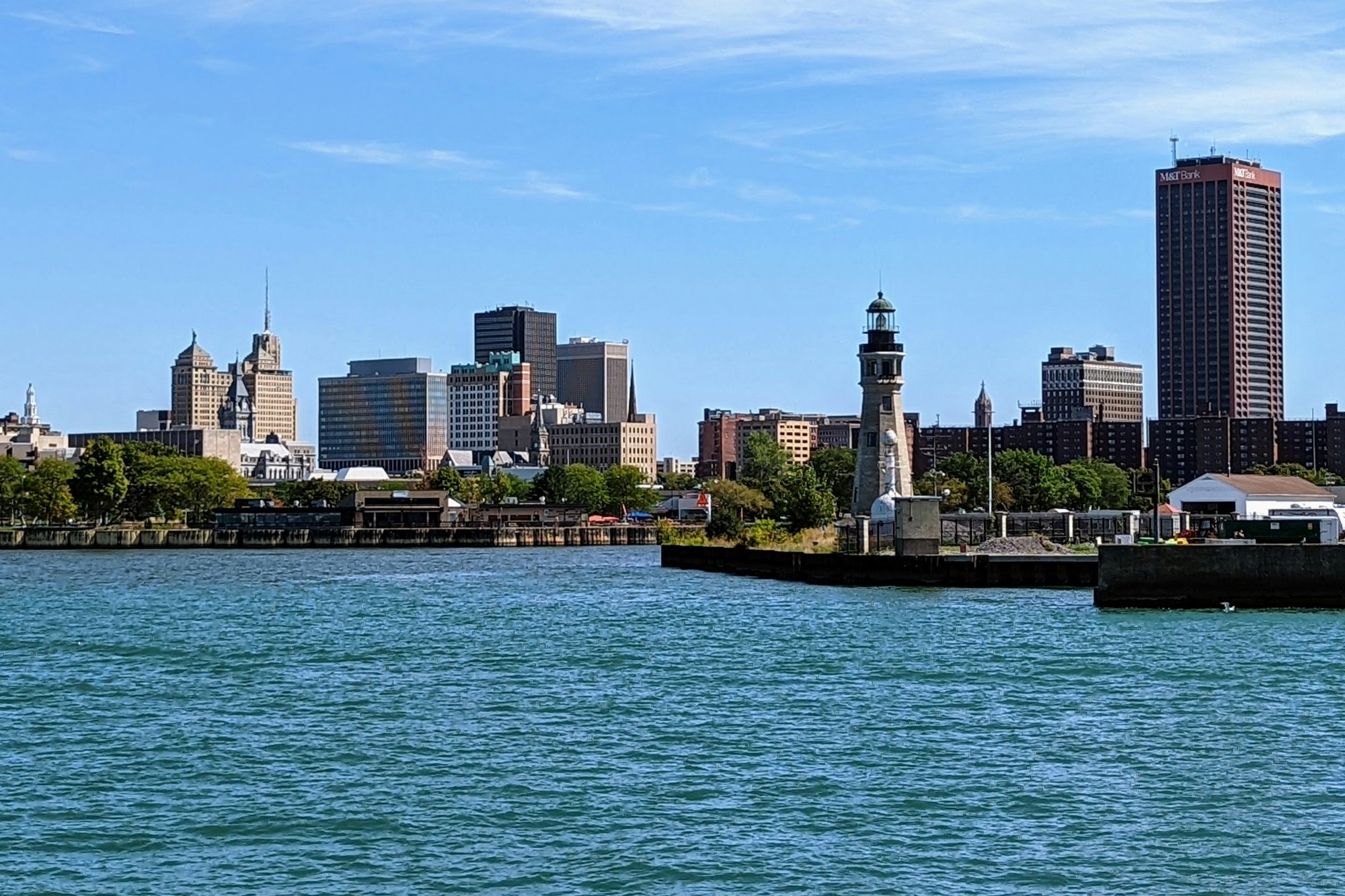 Buffalo waterfront and skyline